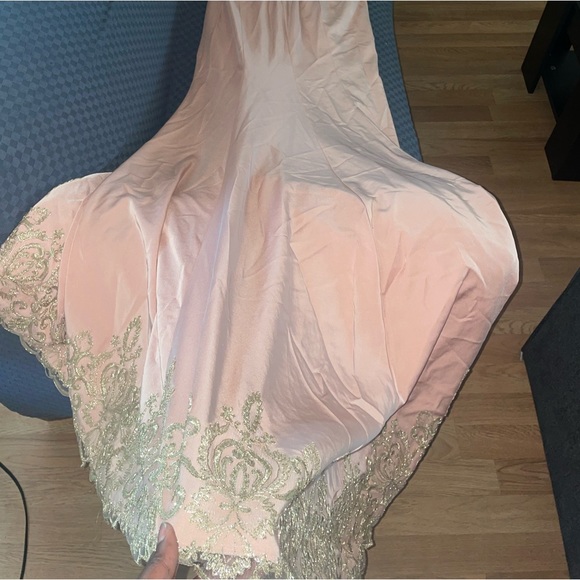 Pink and gold prom dress - Picture 3 of 4